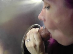 HOTWIFE GLORYHOLE FUN!