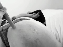 Kinktober Day 2: RED ASS KINK - My 30th bday celebration, 30 belt whippings and wax on her sore ass