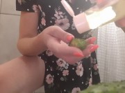 Preview 5 of Cucumbers in my Pussy