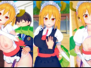 3d hentai, 巨乳, kobayashisan sex, maid dragon