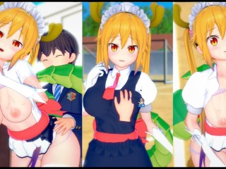 [无尽游戏 Koikatsu ！ ] 与 Kobayashisan 发生性关系 大山雀 Tohru。 3DCG 色情动漫视频。