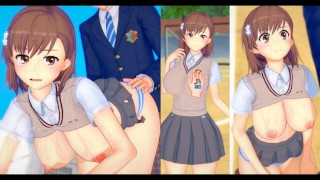 [Hentai Game Koikatsu! ]Have sex with Big tits A Certain Magical Index Mikoto Misaka.3DCG Erotic
