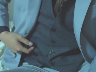大学生のスーツオナニー「University student masturbates in a suit」