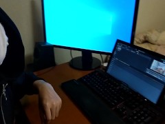 【エロゲー ぬきたしプレイ動画2】おっぱい丸出し！？変態風紀委員巨乳登場！(ボイスロイド実況 抜きゲーみたいな島に住んでる貧乳は どうすりゃいいですか?) - Screenshot 16 of 16 - 巨乳