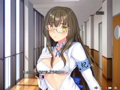 【エロゲー ぬきたしプレイ動画2】おっぱい丸出し！？変態風紀委員巨乳登場！(ボイスロイド実況 抜きゲーみたいな島に住んでる貧乳は どうすりゃいいですか?) - Screenshot 8 of 16 - エロゲー