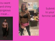 Preview 2 of Femboy Crossdressing Tranny Plays with ass and hard cock - begs for daddys dick Domme mommy