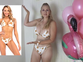 Hot MILFSwimwear Bikini Try On Haul YouTuber