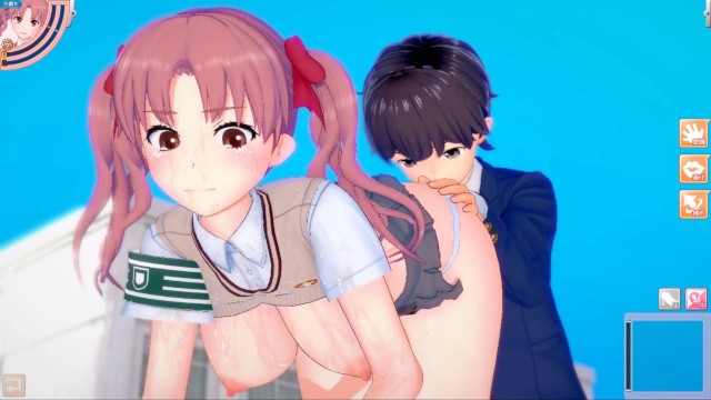 【エロゲーコイカツ！】とある魔術の禁書目録 白井黒子3DCG巨乳アニメ動画[Hentai Game Koikatsu! A Certain Magical Index Kuroko Shirai Porn Video