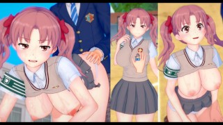 [Хентай-игра Коикацу! ] Займитесь сексом с Большие сиськи A Certain Magical Index Kuroko Shirai.3DCG