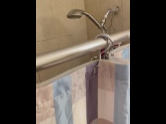 Video Shower hospitality Cleans my Cock with her Mouth