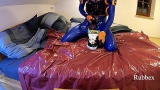 Rubberboy with toys and sneaks