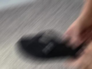 Me, Cumming on my Flip Flops