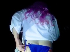MissLexiLoup hot curvy ass trans female drinking hot tea 