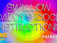 Swallow Daddy's Cock Like a Good Girl - Dom Audio Porn
