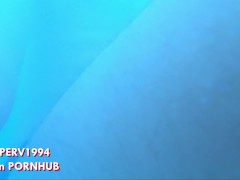 REAL STRANGER GIRL (!!) at SPA gives crazy HANDJOB underwater to BULGE flasher! Public pool cumshot