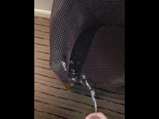 Hard cock power_pissing round my bedroom with cum finish