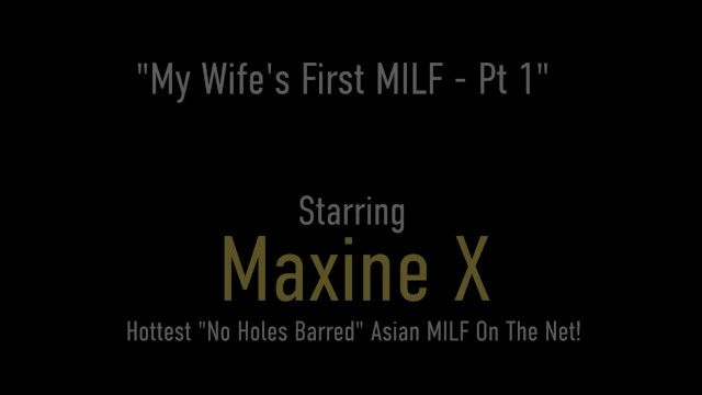 Asian Bisexual Maxine X Dildo Fucks Her 1st MILF Velvet Skye - Maxine X