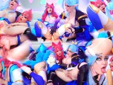 Ahri and Vayne Show Ultimate Orgasms