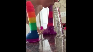 Thumbnail triple toy deepthroat