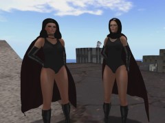 Superheroine Cosplay: Bound in Pantyhose - Screenshot 2 of 16 - Kink