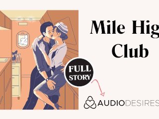 Joining the mile high club with my ex AUDIO (lesbian) (F4F) (public sex)