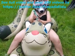 inflatable, big tits, pooltoy, furry