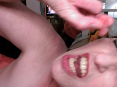 V 685 Wicked Giantess shrinks trick or treaters Vore and tonge/teeth video