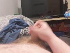 Cumming after taking 3 loads from a BBC