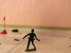 TRANNY GIANTESS CRUSHES ARMY OF TOY SOLDIERS IN HIGH HEELS BOOTS AND MINI SKIRT (CRUSH FETISH)