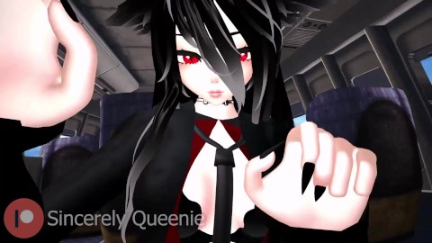 ¡La azafata ASMR lascón se corre contigo en un avión! Besos lame oreja masaje VRChat Juego de roles