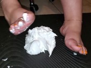 Preview 2 of A BBW Goddess Plays In Cool Whip And Makes A Real Mess