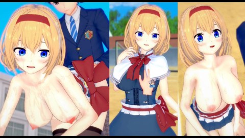 [Hentai Game Koikatsu! ] Faça sexo com Peitões Touhou Alice Margatroid.Vídeo 3DCG Anime Erótico.