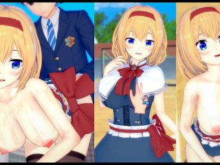 3d hentai, コイカツ！, cumshot, alice margatroid