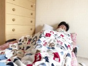 Preview 1 of A horny morning scene of a perverted Japanese amateur male.