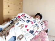 Preview 2 of A horny morning scene of a perverted Japanese amateur male.
