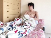 Preview 5 of A horny morning scene of a perverted Japanese amateur male.