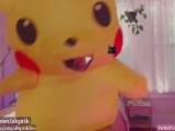 dumbest camgirl on earth struggles in pokemon costume (SFW)