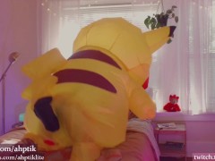 dumbest camgirl on earth struggles in pokemon costume (SFW)