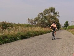 Video Risky Public Anal sex near road Cyclist got a hot cum in her ass JessiJek