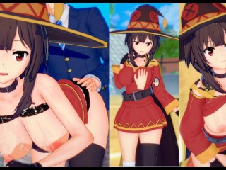 [gioco Hentai Koikatsu! ]fai Sesso Con Grandi Tette KonoSuba Megumin.Video Di Anime Erotiche 3DCG.