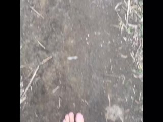 Muddy Dirty Filthy - Men’s feet - Barefoot bush walk - Would you still lick these feet?