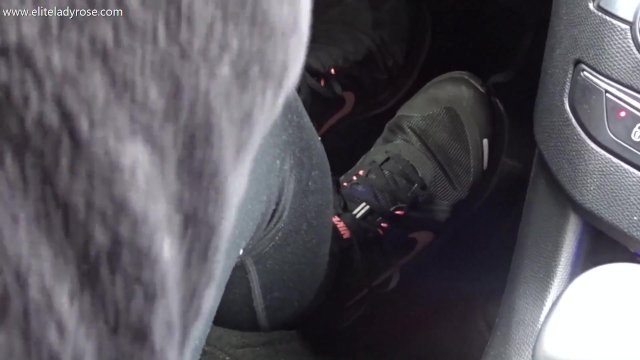 Watch Bondage Video:pedalpumping with nike on my feet 