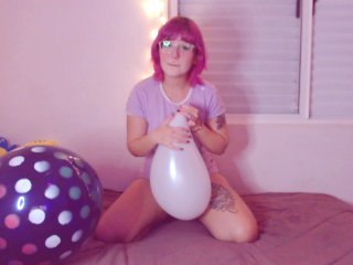 B2P - Humping My Pussy on a Big Balloon ( LoonerGirl BlowTo Pop )