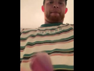 Jacking my White Red Hair Dick off Rough