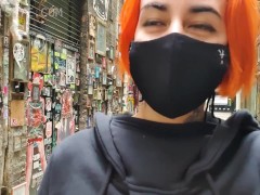 Flashing my tits in the city - Eli Skye