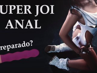 joi anal, jerk off challenge, amateur, sex toy