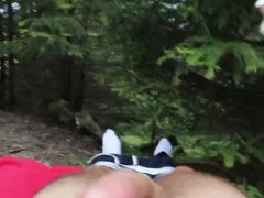 Video College girl fucks in forest for money