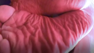 Soles Under Bed 3 - Rubbing Feet ASMR