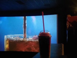 Dude pulls his cock out in movie theater