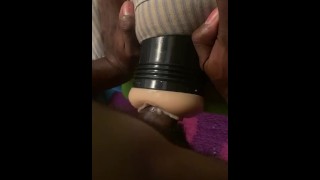 Stroking my pocket pussy pt1